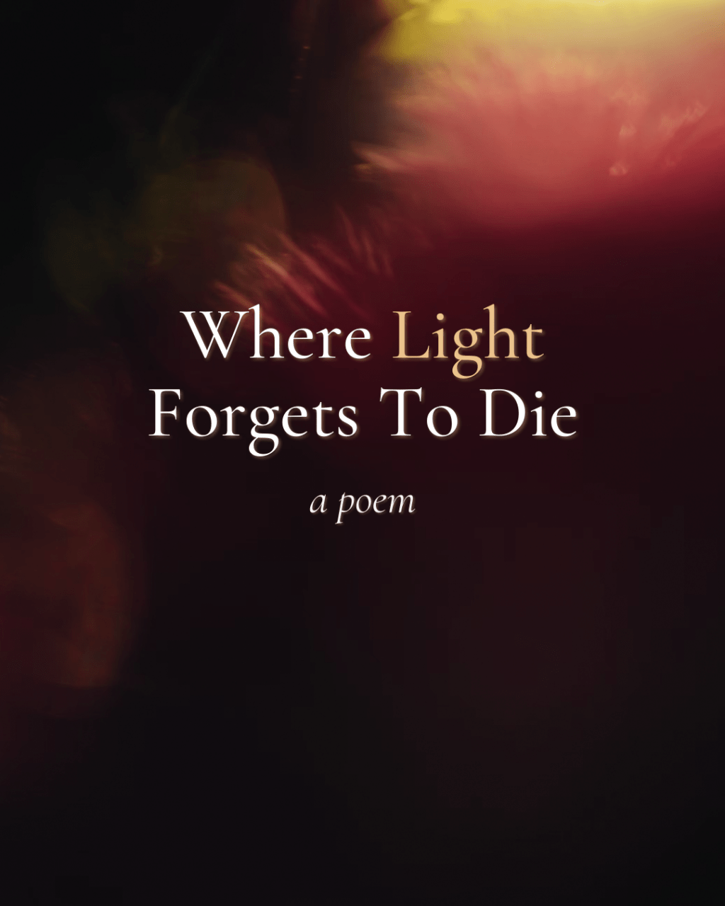 Where Light Forgets To&nbsp;Die